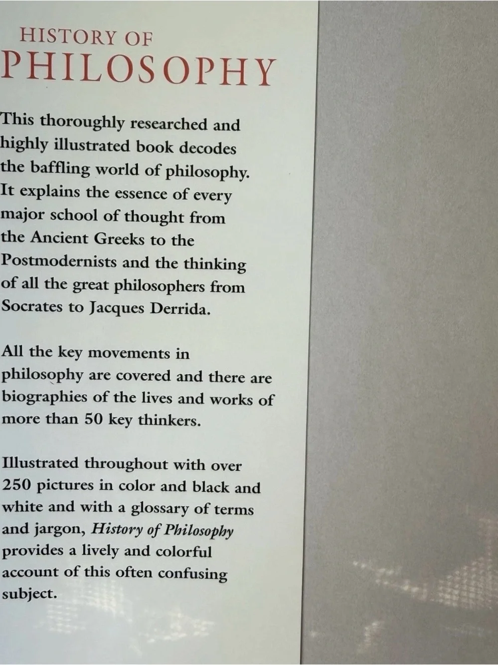 History of Philosophy Martyn Oliver Hardcover Illustrated Ex Library Book